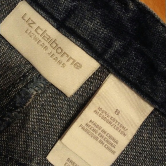 Liz Claiborne Lizwear High-Waisted Classic Denim Jean Skirt Size 8 Timeless Chic - Picture 5 of 5